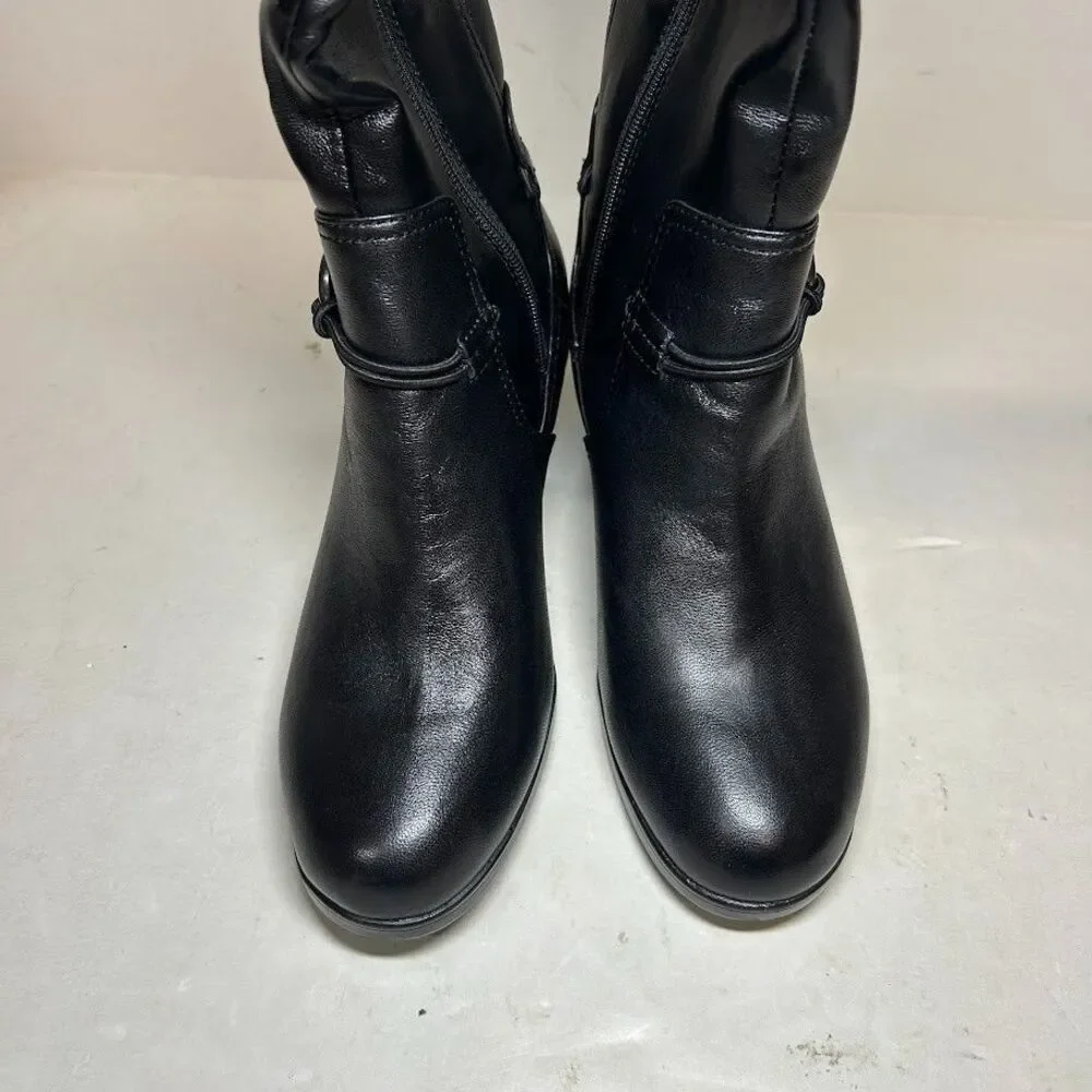 Clarks Womens 6 M Black Emily 2 Sky Knee High Riding Boots NIB QW3